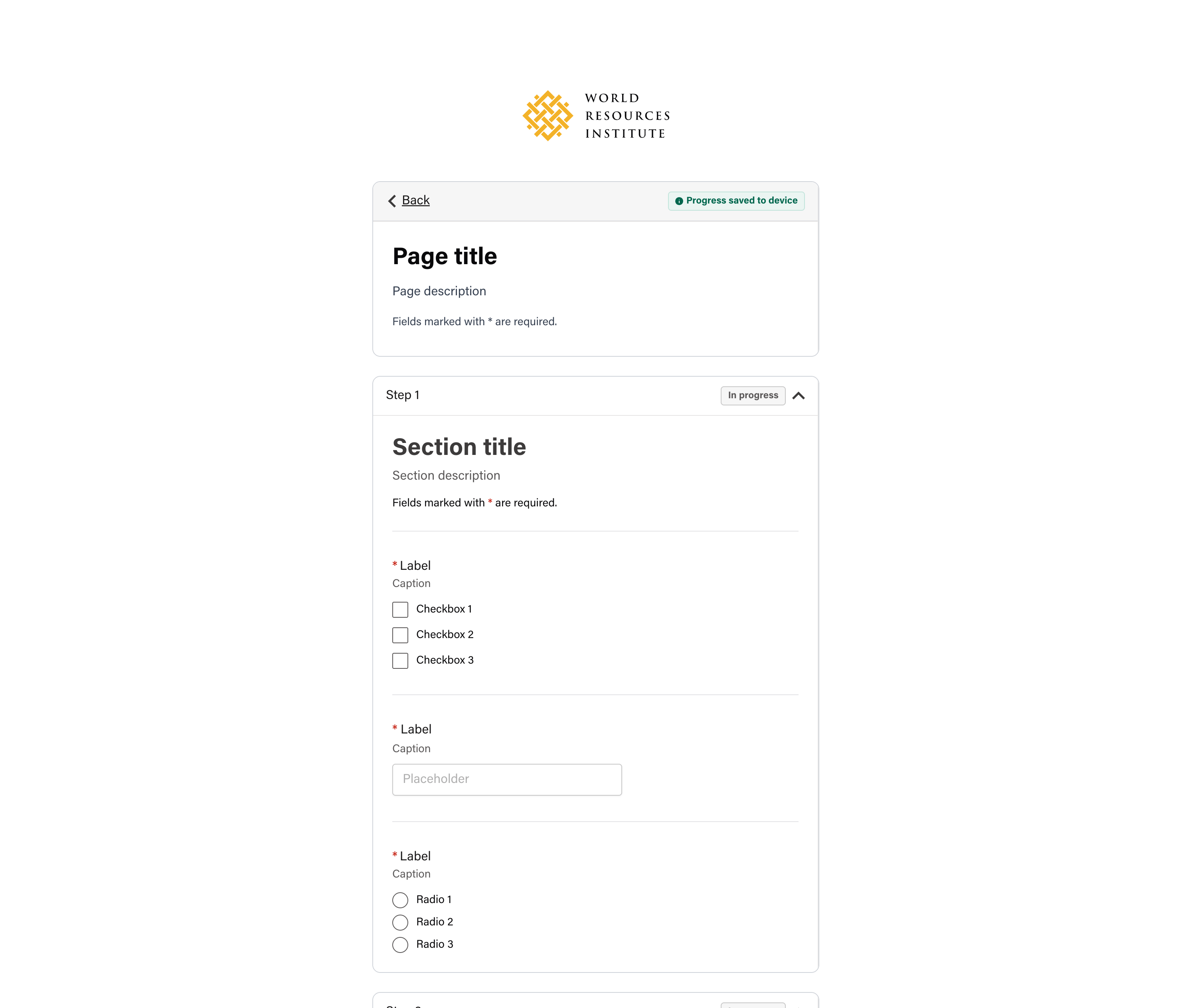 Collapsible Sections